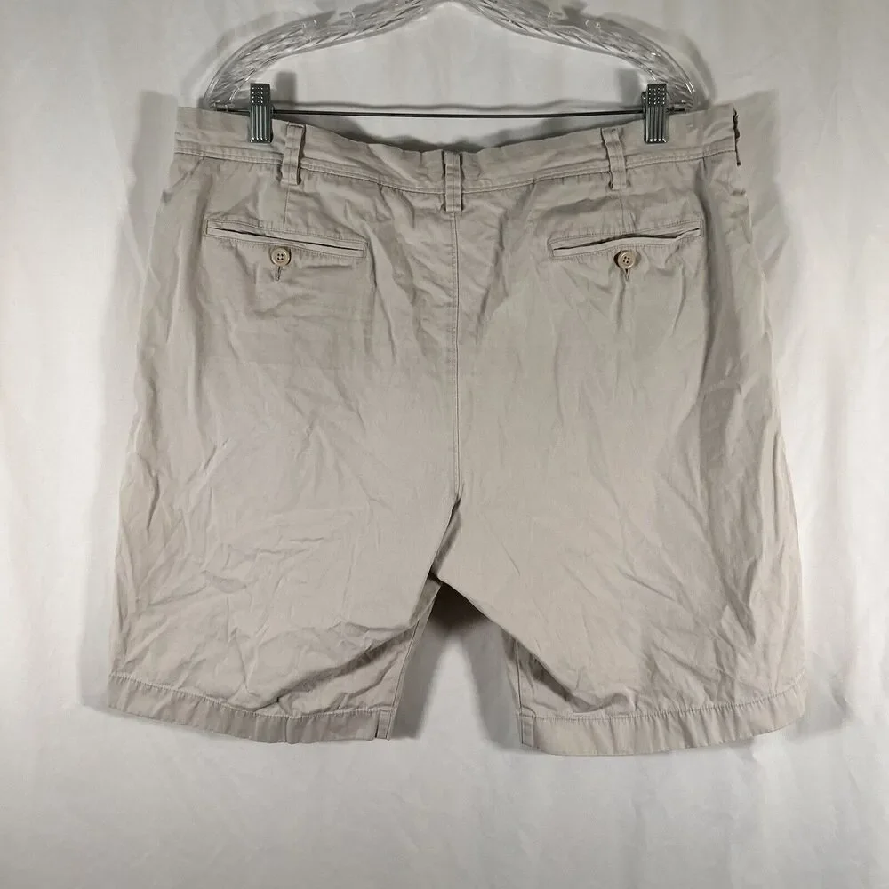 J. Crew Chino Shorts 38 Khaki Pockets Button Zip 10